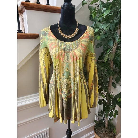 DB Sports Women's Multicolor Polyester Scoop Neck Long Sleeve Pullover Sweater L - Picture 1 of 10